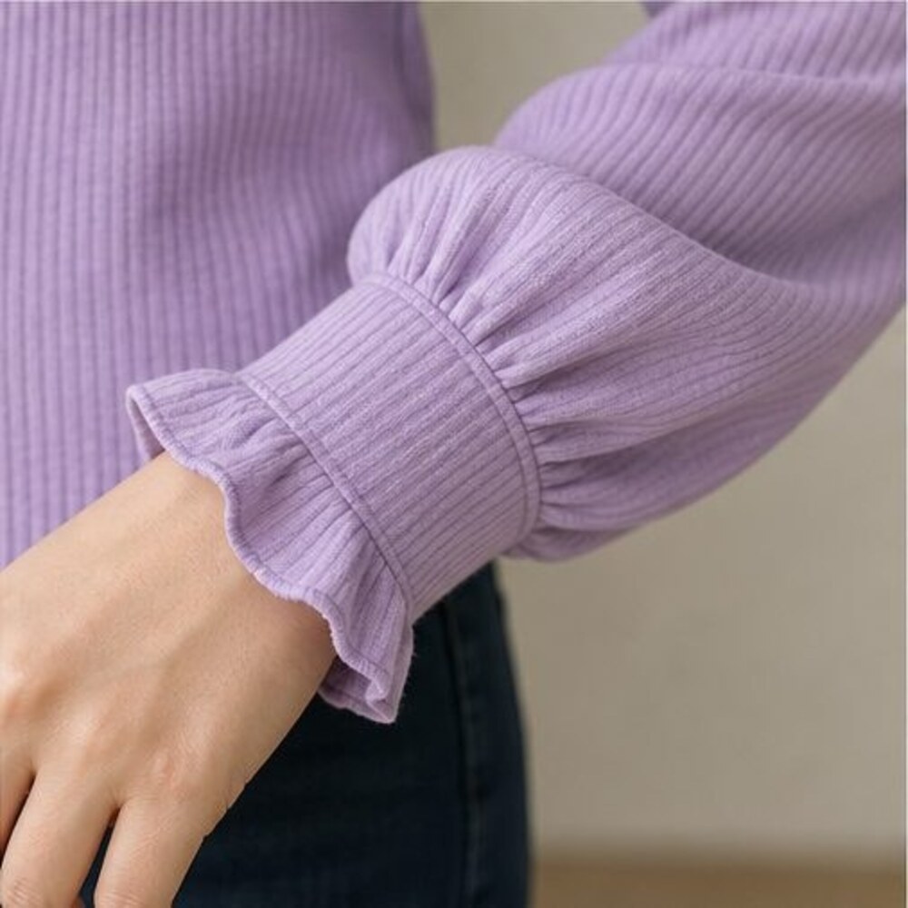 Lilac Button Blouse - Picture 5 of 6